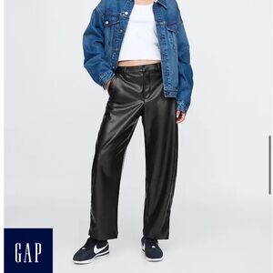 Women’s Black Leather Pants - new with tags